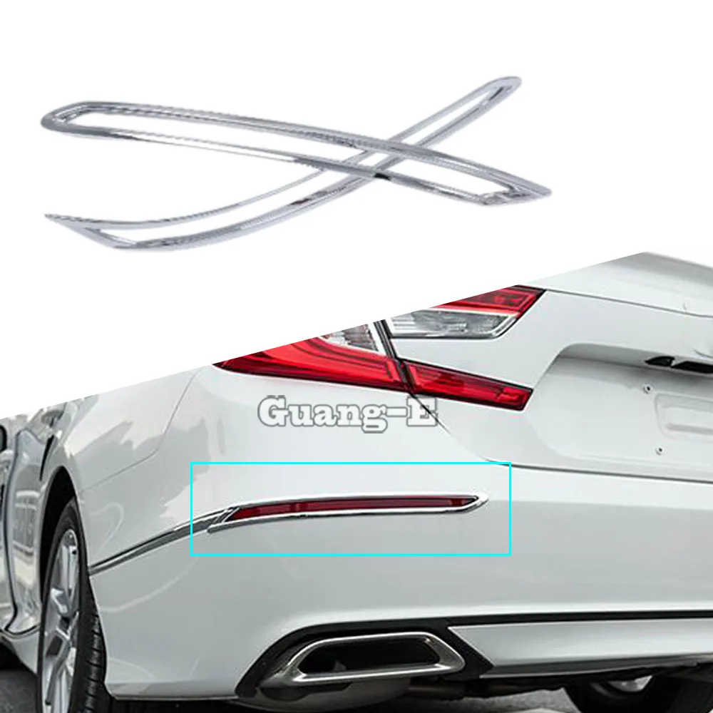 

Для Honda Accord 10, 2018, 2019, 2020, 2021, 2022, 2023, брови из АБС-пластика, хромированная обшивка, задняя часть, детали рамы, 2 шт.