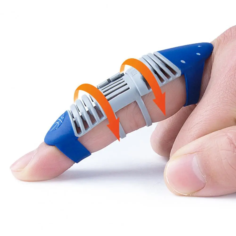 

Double Silicone Head Durable Adjustable Buckle Finger Brace Well Fit Finger Support Comfortable for Badminton