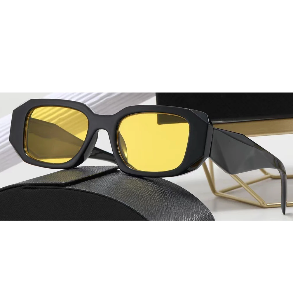 

DIXSG Polygon Frame Sunglasses For Women Fishion High Quality Eyeglasses Men Sun Glasses Big Brand Uv400 Black Shade 8251