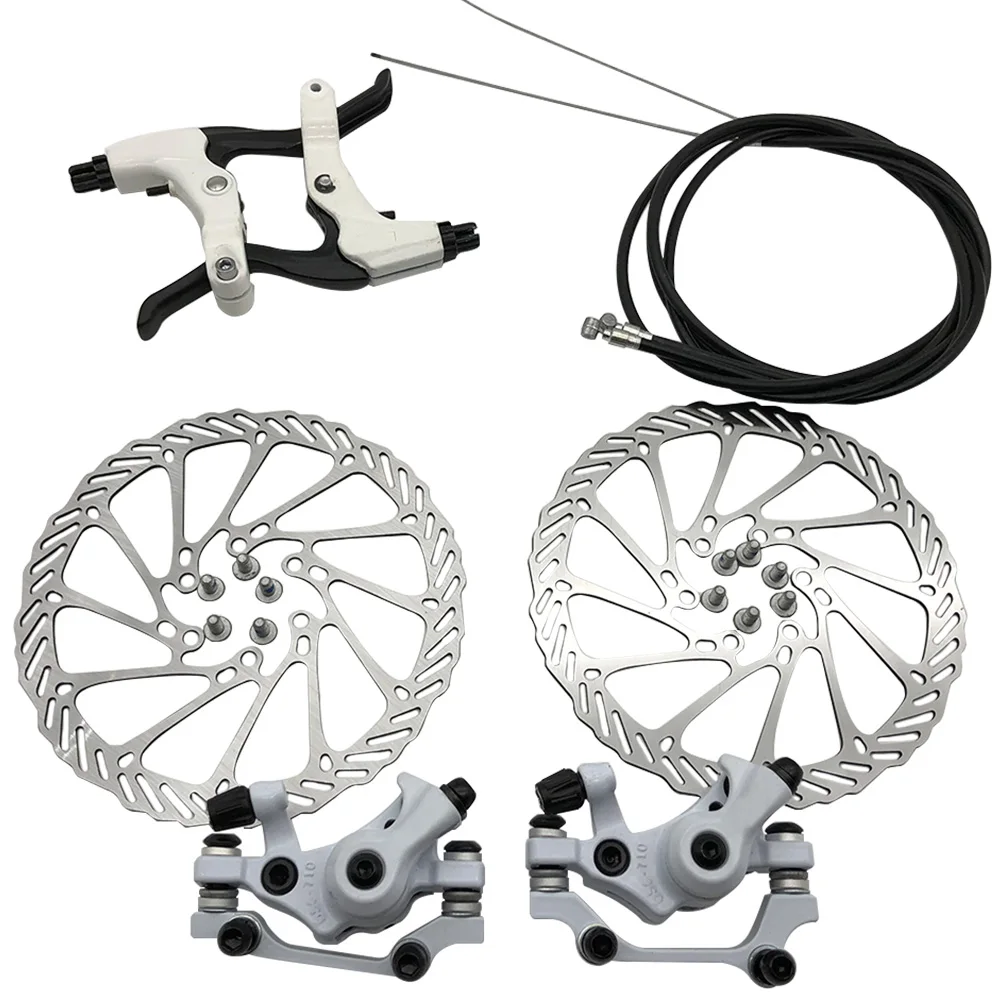 

Lever Calipers Universal Disk Brake Kit Clamps With Screws Repairing Threaded Hubs Bicycle Parts Mountain Bike Rotor Front Rear