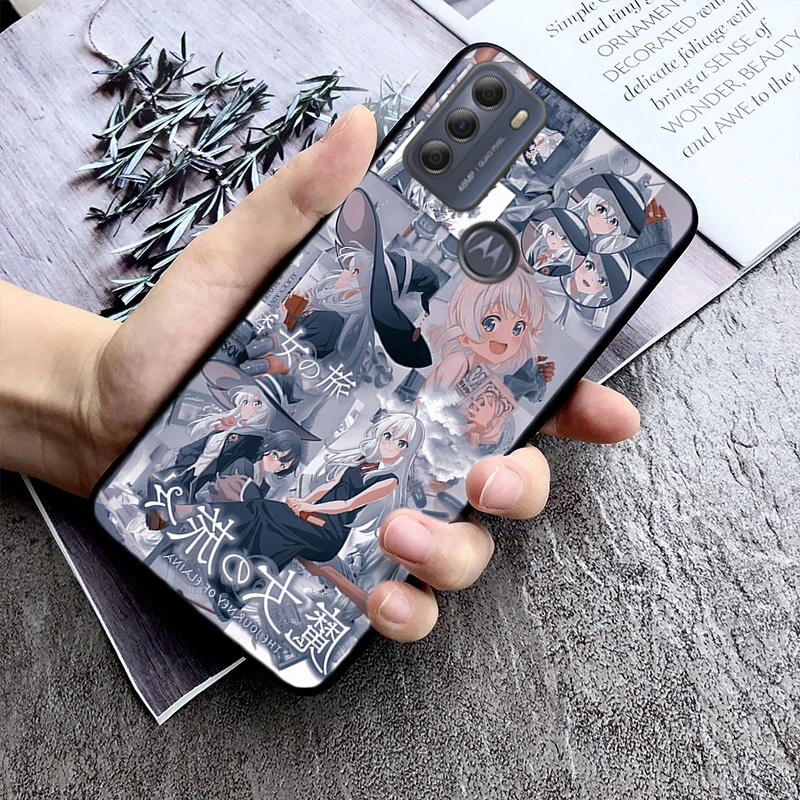 Фото Чехол для телефона Moto G85 G55 G05 G14 G75 G31 G50 G10 G20 G30 G60 G13 G32 G84 G54 G53 G72 G24 Power Wandering Witch Elaina Anime №2