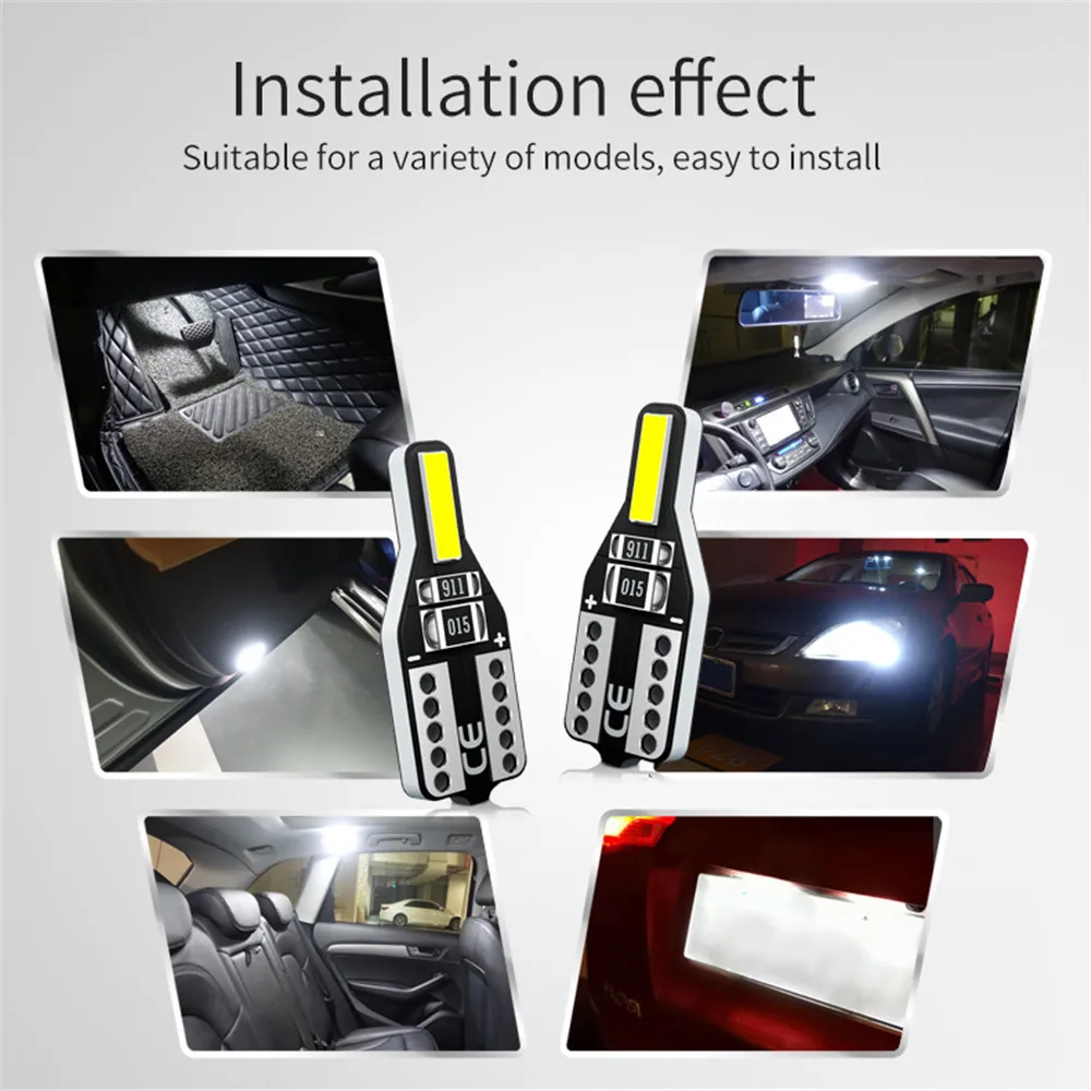 T10 W5W светодиодный 194 168 5050 SMD Автомобильная купольная лампа для чтения
