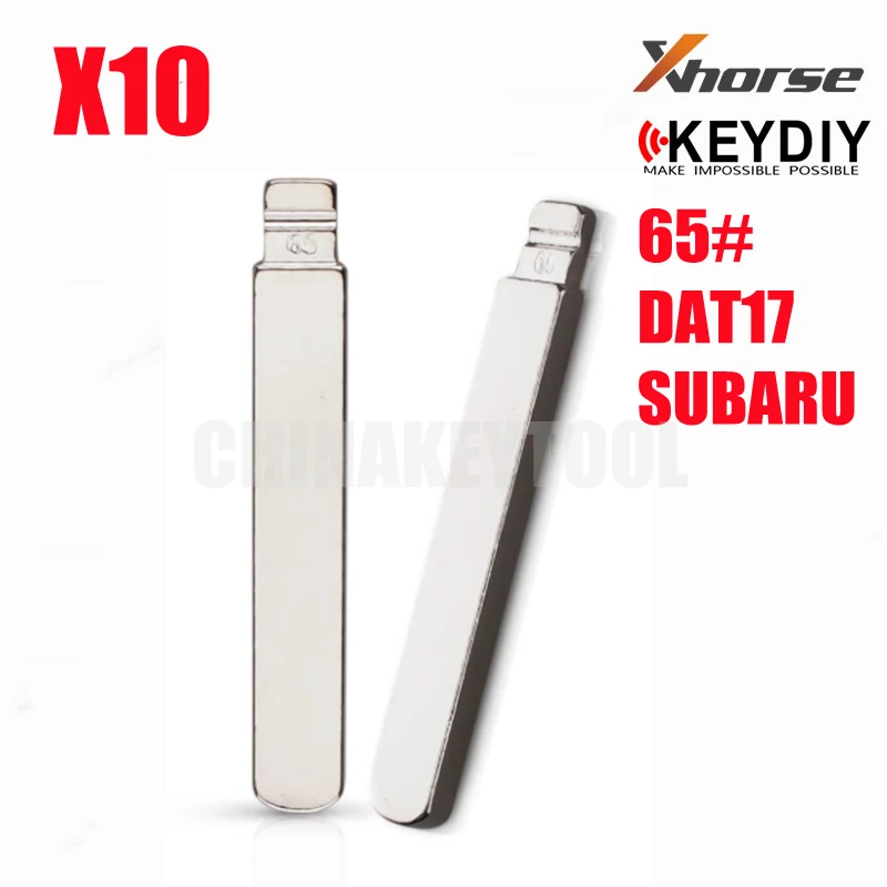 

65# DAT17 Metal Blank Uncut Flip #65 KD Remote Key Blade Type For Subaru XV Legacy Forester Repalcement Part NO. 65 Blade