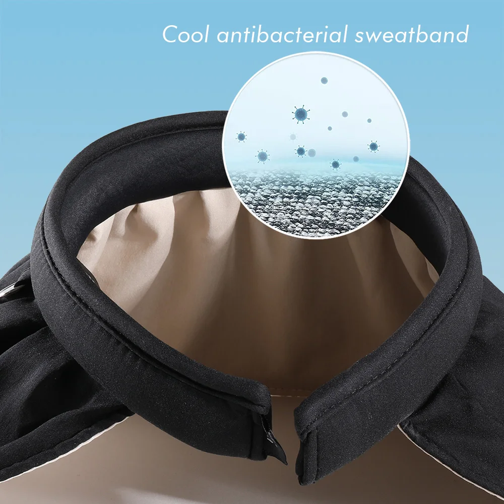 Women Sun Hat Multi-function Sun Protection Foldable Hairpin Dual Use Outdoor Travel Hiking Fashion Big Brim Beach Shell Hat