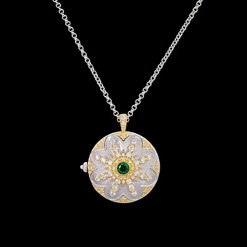 

Женская Классическая Подвеска ZOCA из серебра 925 пробы с золотым покрытием