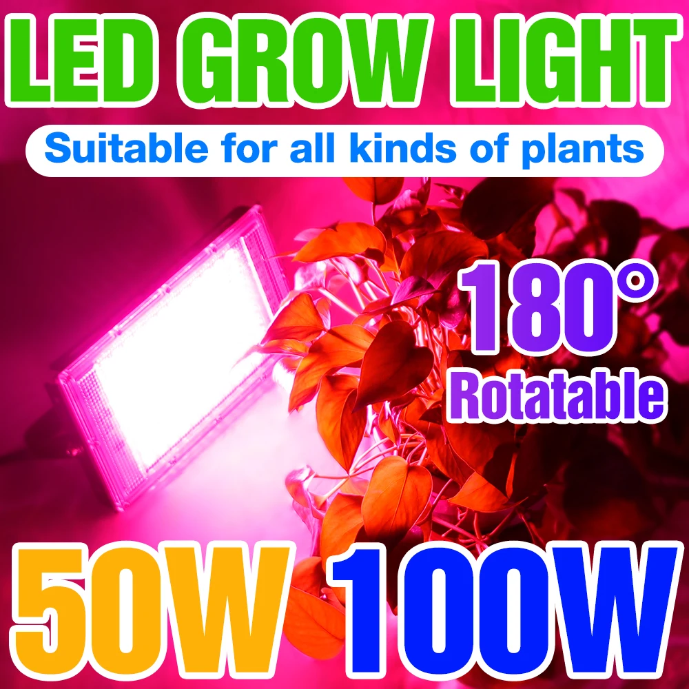 Hydroponic Phyto Lamp LED Full Spectrum Plant Growth Light 220V Indoor LED Grow Light Greenhouse Plants Fitolampy For Grow Tent
