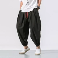 new mens jogger sweatpants harajuku loose men harem pants solid casual trousers male oversized streetwear cotton pants 5xl