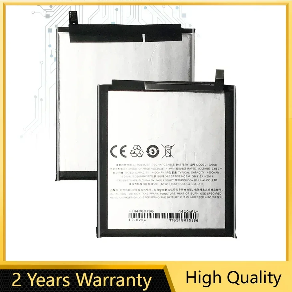 Мобильный телефон аккумулятор BA928 4800mAh для MeiZu 16T mпанель M928Q