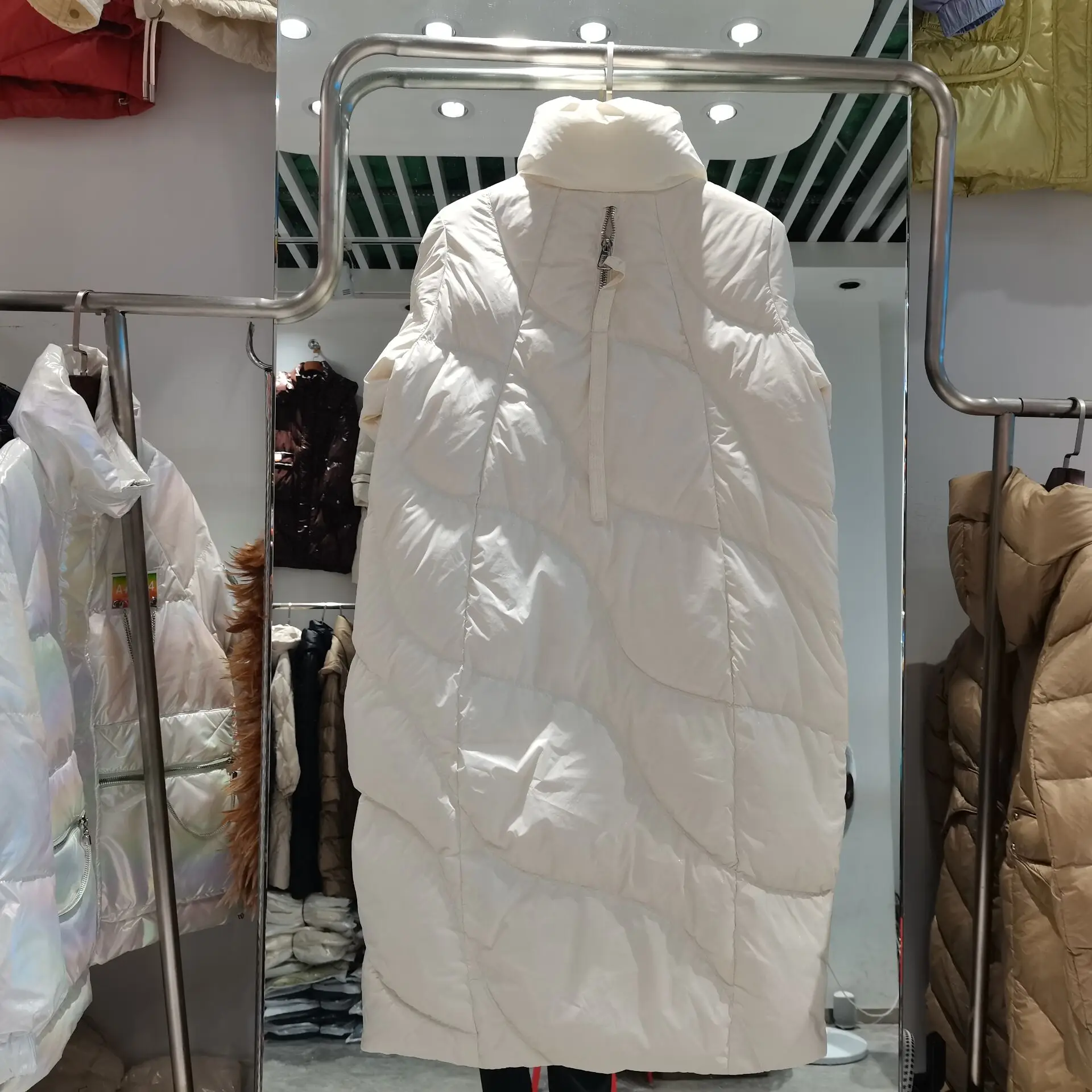 New Women Long Down Jacket Casual Style Autumn Winter Coats And Parkas Female Outwear