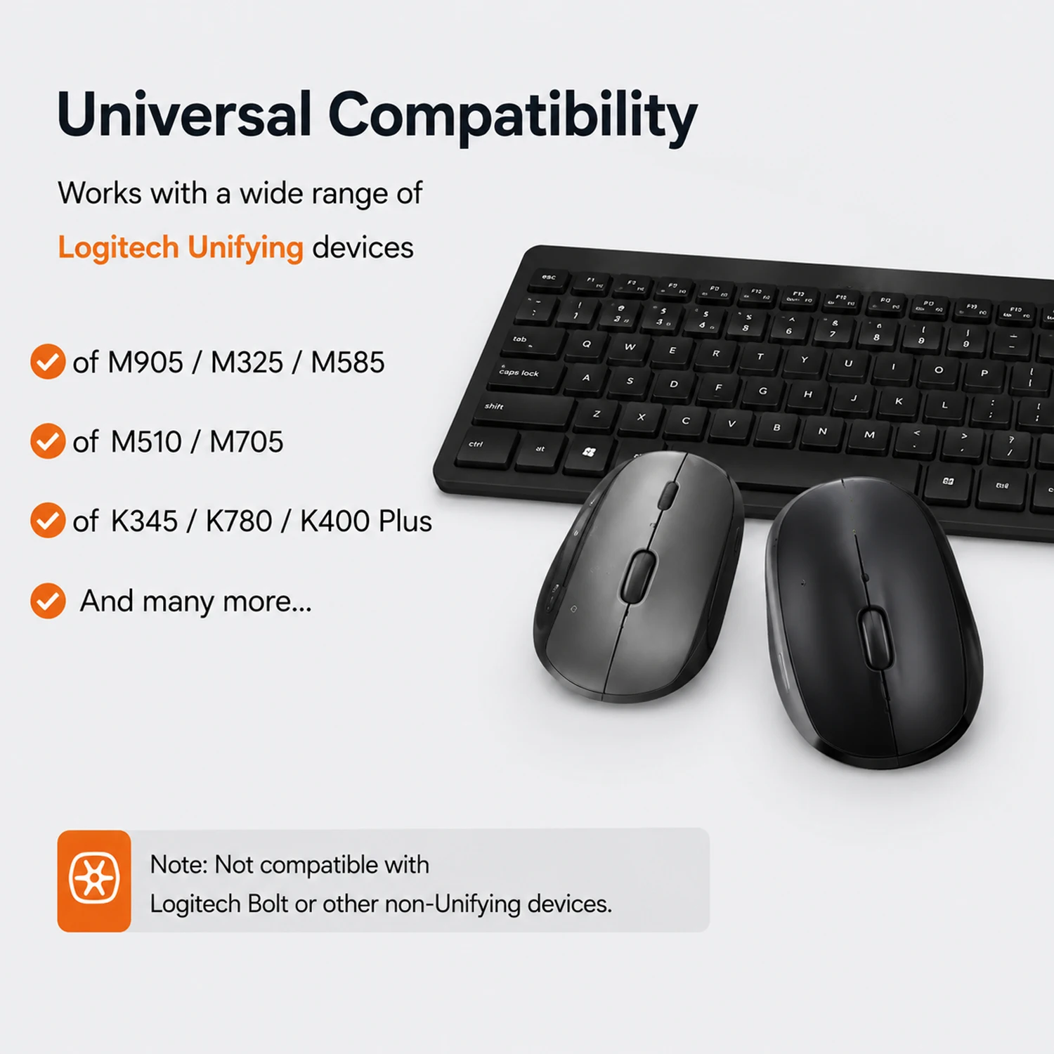 Фото Для Logitech - Приемник-донгл Unifying Nano Receiver Dongle 6-канальный для M905/M325/M585/M510/M705 и других адаптеров-приемников №5