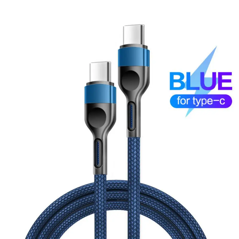 

5a Usb C Adapter 100w Fast Charge Type-c Charging Cable Qc3.0 4.0 Braided Wire For Ipad Huawei Notebook Fast Charging Data Cable