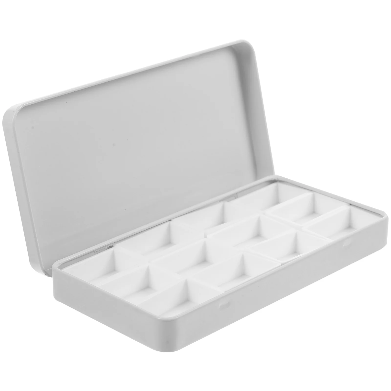

Empty Watercolor Tin Box Container Watercolor Palette Pigment Mixing Case Kids Metal DIY Pp Painting Palettes Travel White Oil