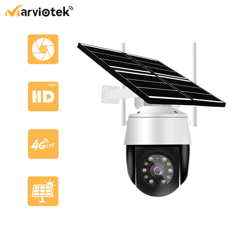 

5MP 30X Optical Zoom Video Surveillance camera Camhi IP Camera 4g LTE HD Outdoor Solar Camera Panel Power 12V Cctv Camera 1080P