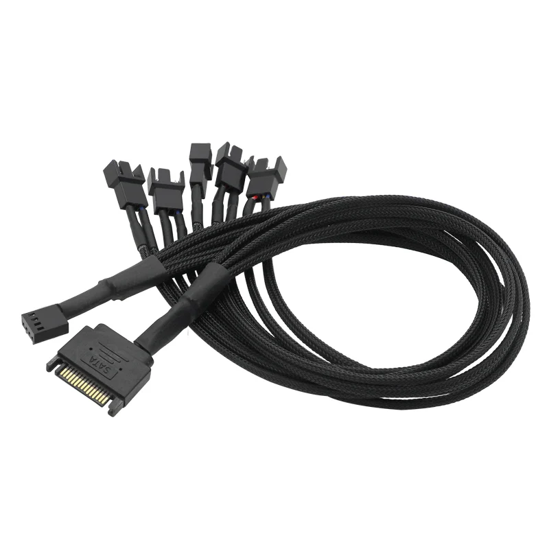 Компьютерный Вентилятор ШИМ с контролем температуры SATA Line одна точка пять на 4