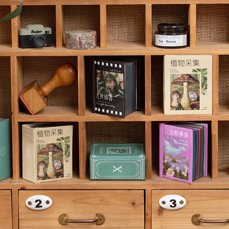 400 листов винтажные простые бумажные мини-блокноты для записей | Канцтовары офиса