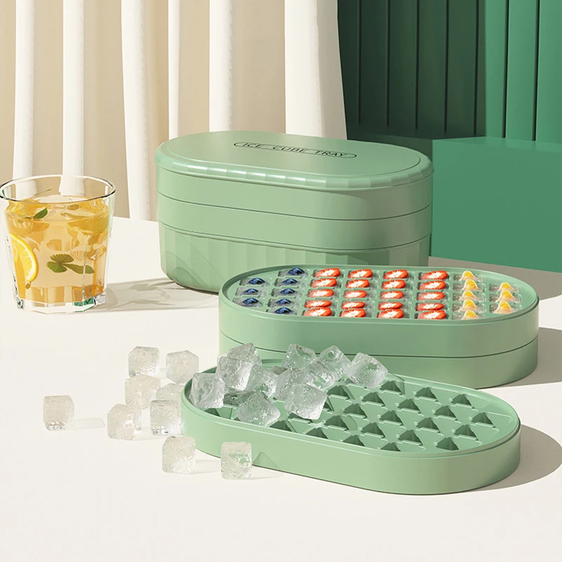 36/72 Набор Форм Для Кубиков Льда С Решетчатым Лотком Льдогенератор Холодильника