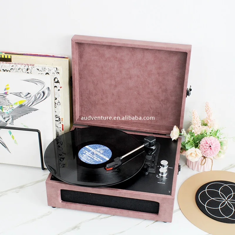

New product Purple BT gramophone High sound quality vinyl Record Player Belt Drive Phonograph vintage Turntable