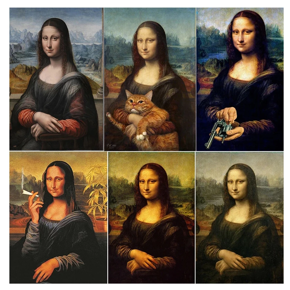 

Fantasy Mona Lisa DIY 5D Diamond Painting Cross Stitch Kits Full Drill diamond Embroidery Mosaic Art home decor drop shipping