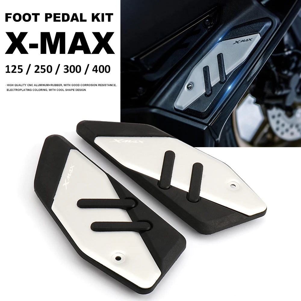 Новые аксессуары для мотоциклов XMAX 125 250 300 400 подставка ног подушечки пластина