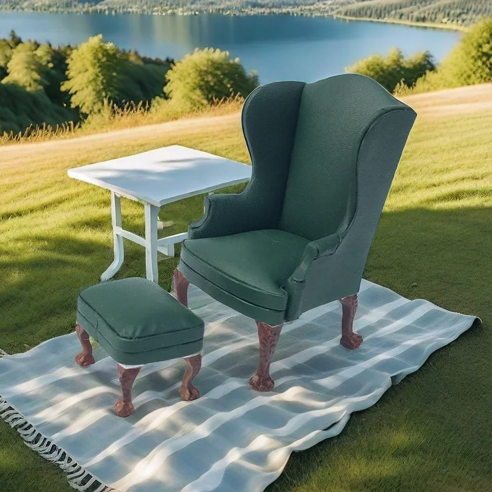 Бутик 1:12 Кукольный домик Мини-мебель Модель Подарок Одиночный двойной кожаный