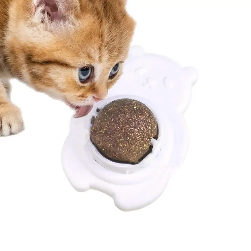 

Catnip Toys For Indoor Cats Pet Rotary Catmint Lip Toys With Cover Cat Nip Kitten Treats For For Mouth Cleaning & Entertainment