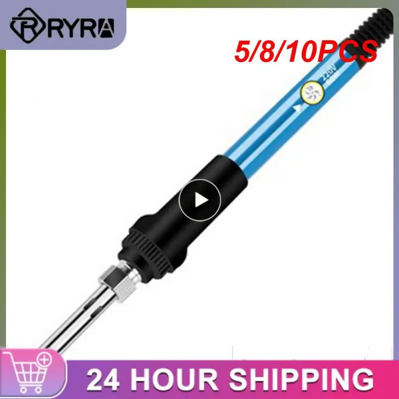 

5/8/10PCS Handle Electric Adjustable Temperature Heat Rework Station Welding Mini Tips Repair Tool Soldering Iron 806 60w Pencil