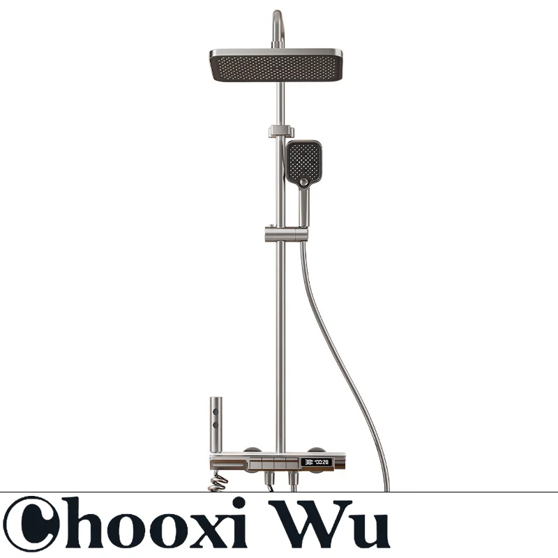 CHOOXIWU-Простая умная душевая насадка кнопки в фортепиано четыре режима воды