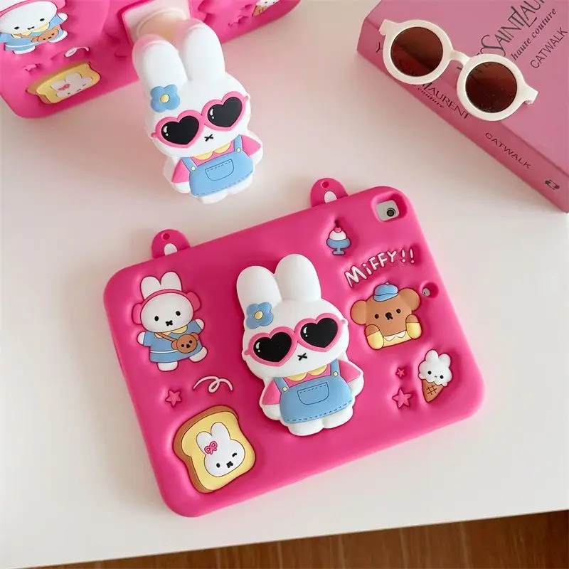 Фото Аниме-чехол Miffy для Apple iPad 12 Air 8, плоский корпус, привлекательный дизайн, мультяшный, хит продаж, новинка, оптом, качественные товары, простой и практичный. №1