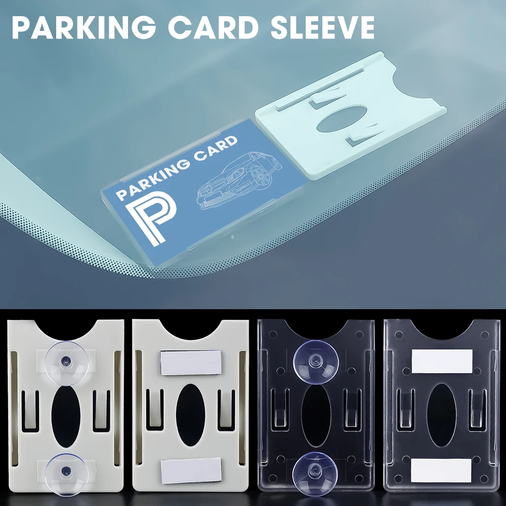 

Car Card Sleeve Parking Ticket Clip Auto Fastener Card Bill Holder Mount Fastener Organizer Windshield Stickers Home Office