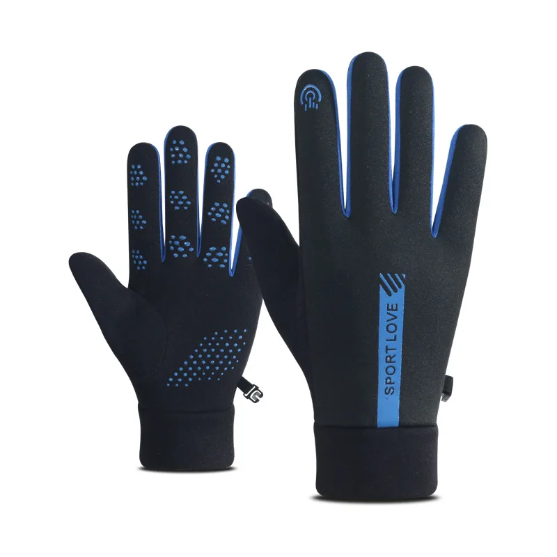 Sports Warm Gloves Women Men Outdoor Riding Cycling Non-slip Touch Screen Full Finger Mittens Windproof Cold Proof Winter Gloves