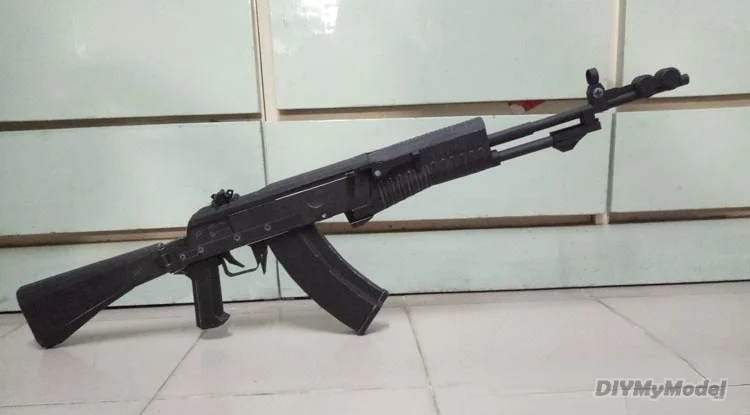 

DIYMyModeI AN-94 Штурмовая винтовка, огнестрельное оружие Масштаб 1:1, 3D бумажная модель оружия, головоломки, игрушки ручной работы