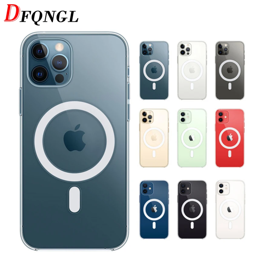 Ultra Clear Built-in Magnetic Circle Soft Magsafe Phone Case for IPhone 12 Pro Max 12 Mini 2020 Mag Safe Protective Cover Shell