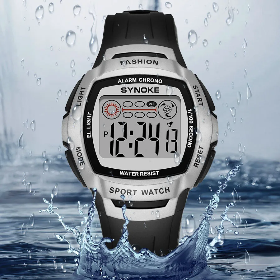 Часы наручные мужские цифровые спортивные водонепроницаемые электронные в
