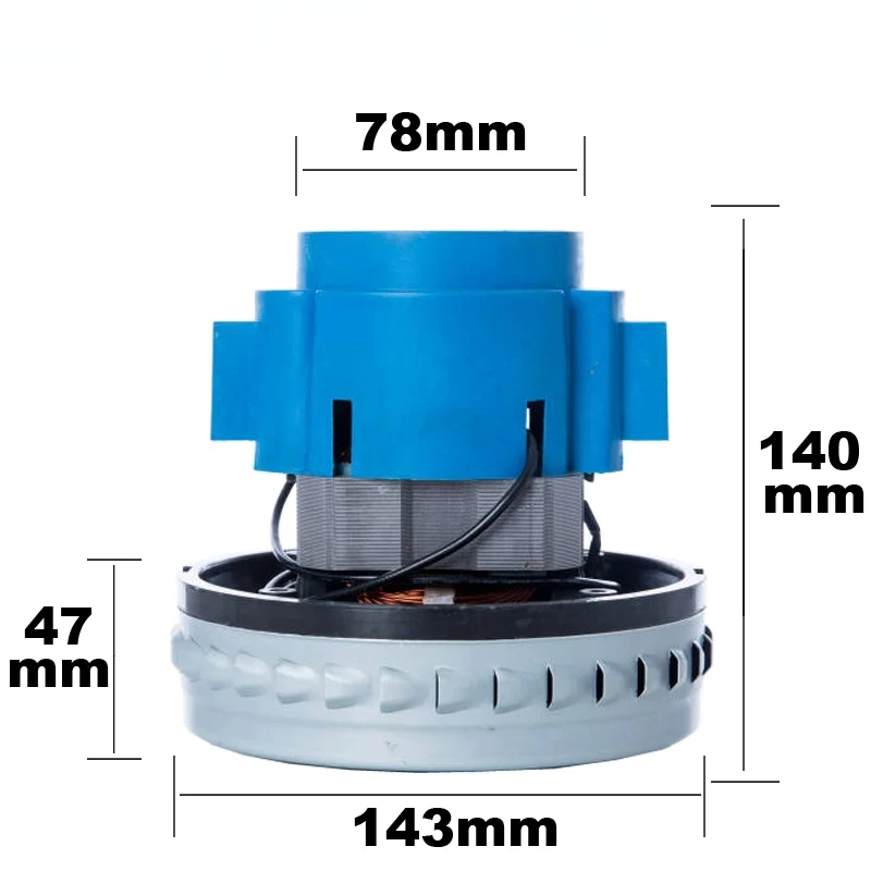 Двигатель пылесоса Z803 Jeno V2Z-A24-L медный провод большой диаметр диска 143 мм