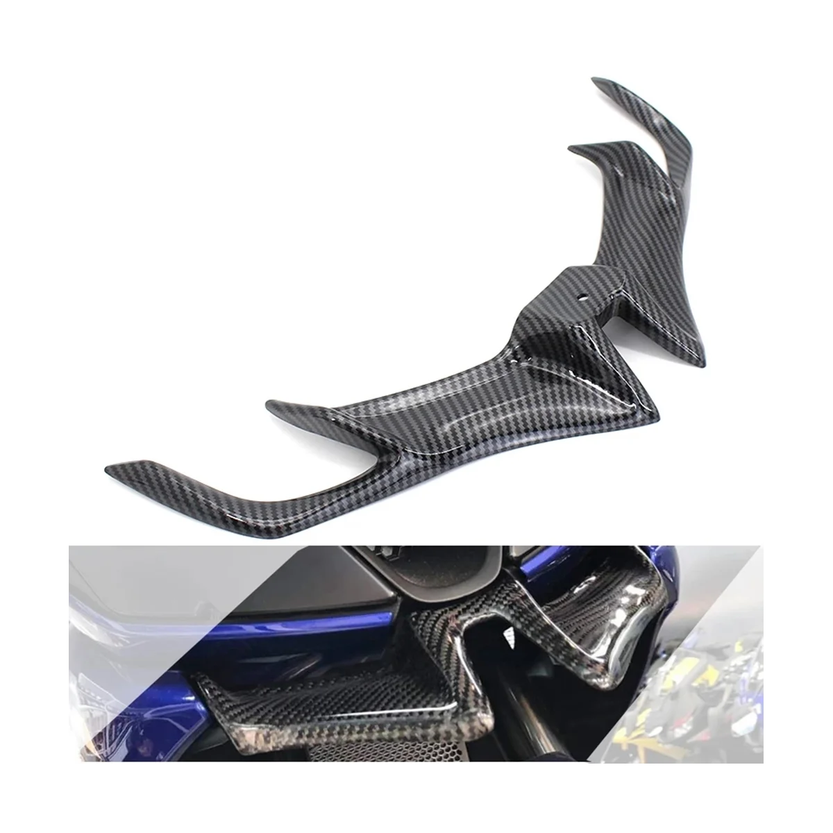 

Motorcycle Front Fairing Aerodynamic Winglet Lower Cover Protection Guard Wind for Yamaha YZF R15 V3.0 V3 VVA 2017-2020