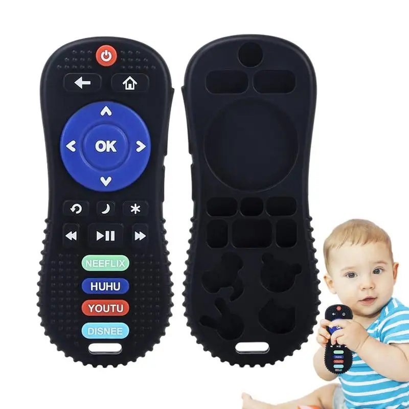 

Remote Control Teether Toy Girl Babies Silicone Babies Teether Remote Control Shape Babies Teething Toy Chew Toy Soothe Gum