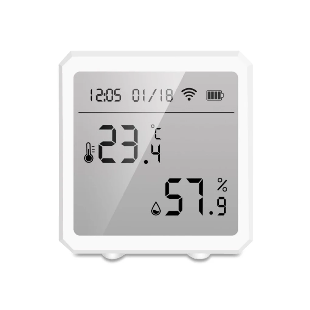 

Tuya Smart WIFI Temperature And Humidity Sensor Indoor Hygrometer Thermometer With LCD Display Support Alexa Google Assistant