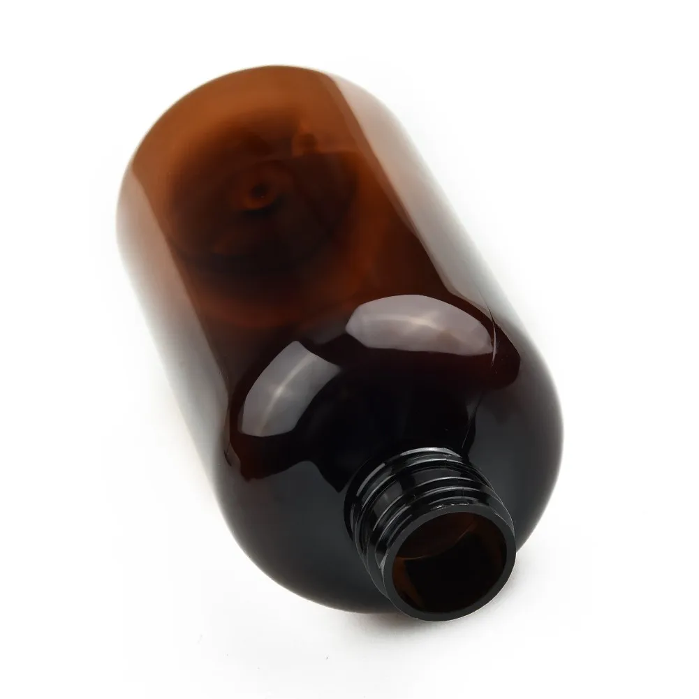 

Liquid Soap Dispensers Soap Dispenser 4PCS 250ml Empty Brown PET Bottle Refillable Black Lotion Pump Soap Dispenser Dispenser