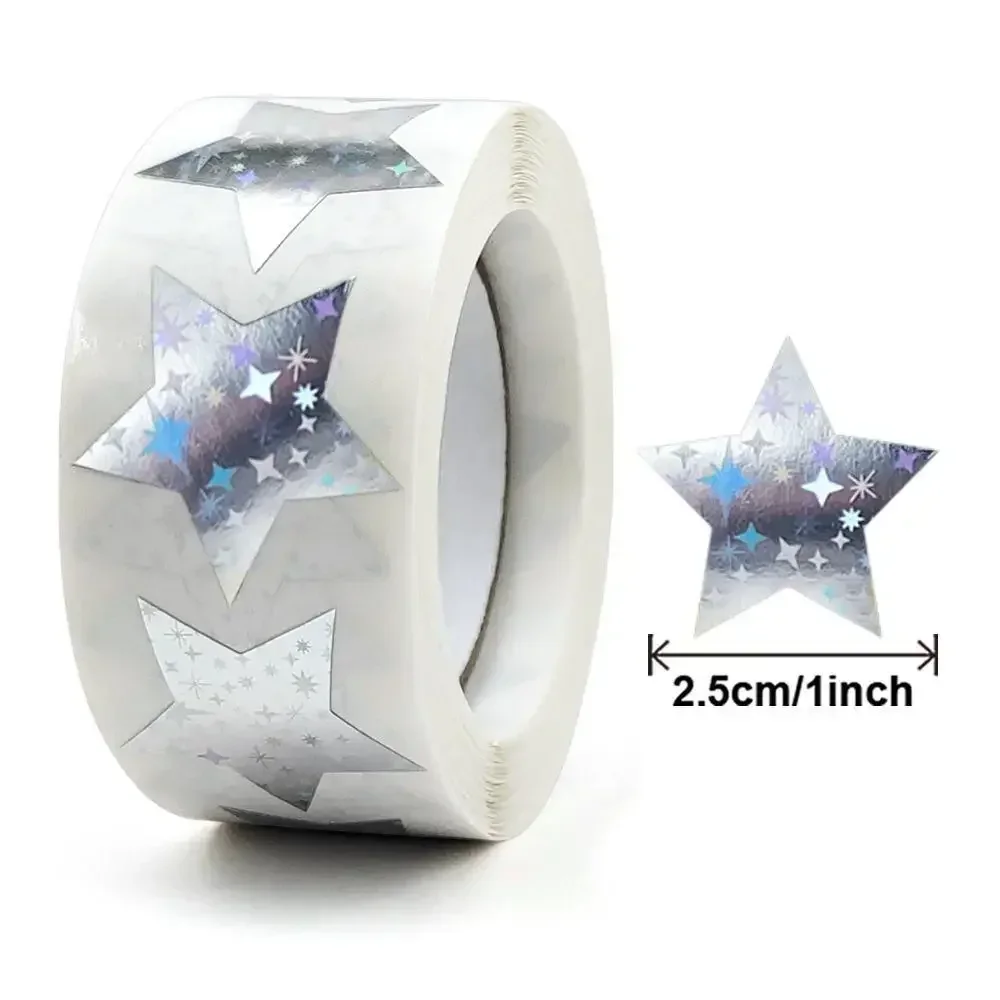 

100-500 шт. блестящие наклейки со звездами для детей, школьный учитель, наклейка-награда, милый декор для вечеринки, деловая этикетка, наклейки для скрапбукинга