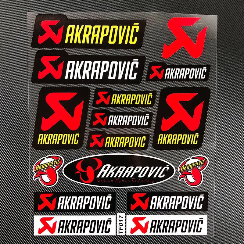 

Motorcycle Fairing Sponsor Decal Exhausts Laminated Sticker Set for Suzuki Honda Kawasaki Ducati Yamaha Vespa