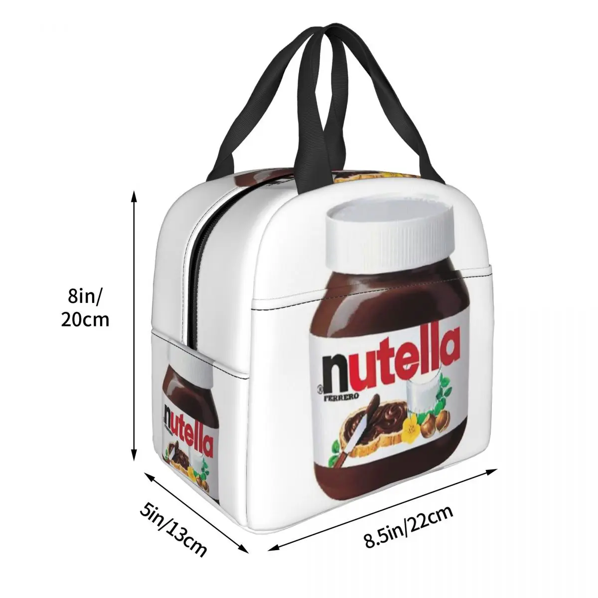 Итальянская изолированная сумка для обеда Nutellas школы офиса портативный