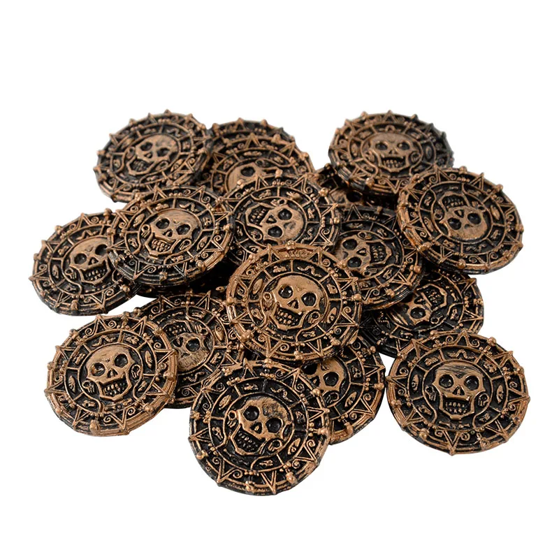 Пластиковые пиратские монеты 10/20 шт