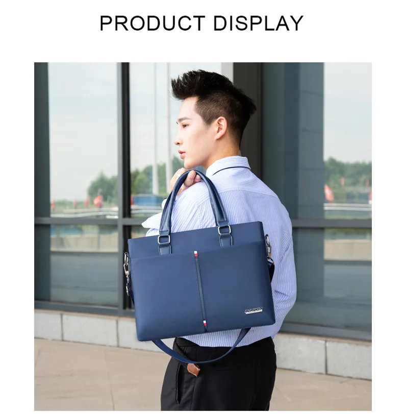 New Fashion Briefcase Oxford Water Proof Unisex Handbag Causal Man' Shoulder Cross Body Bag Laptop Message Bag Travel Bag