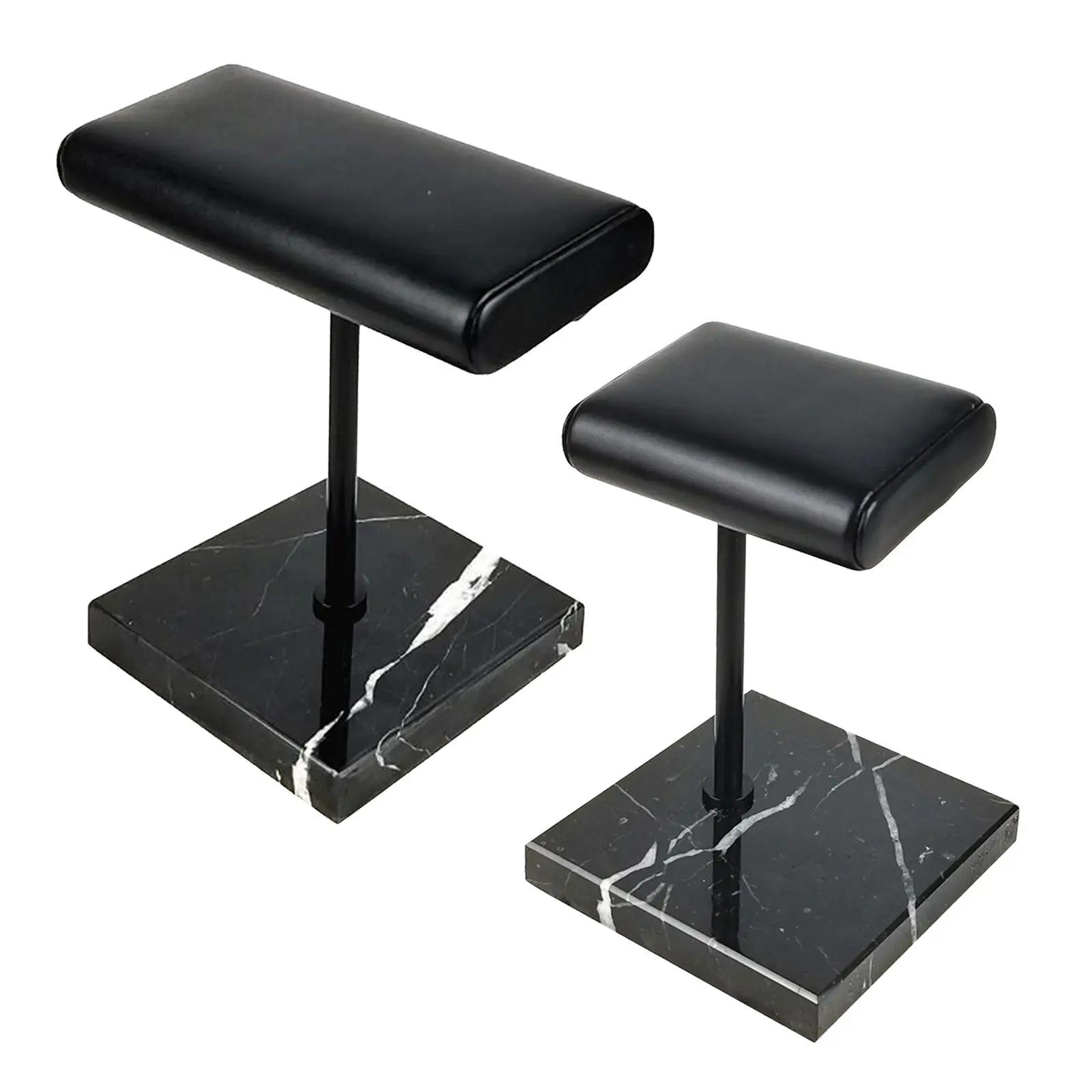 

Leather & Marble Watch Display Stand Holder for Personal Use or Retail Shop Countertop, for Jewelry Bracelets and Bangles