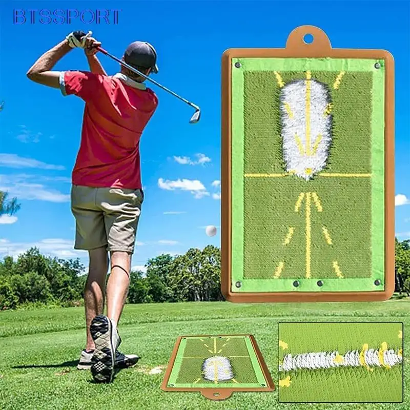 

Golf Training Mat For Swing Detection Batting Ball Trace Directional Mat Swing Path Pads Swing Practice Pads Christmas Gift