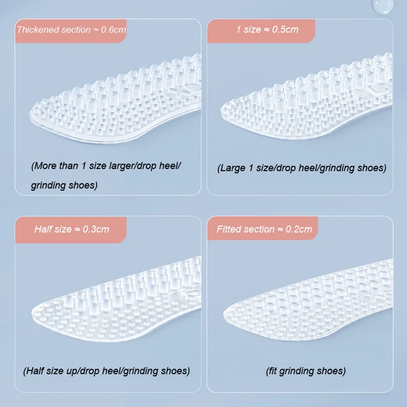 1 Pair Silicone Heel Stickers Heels Grips for Women Men Anti Slip Heel Cushions Non-Slip Inserts Pads Foot Heel Care Protector