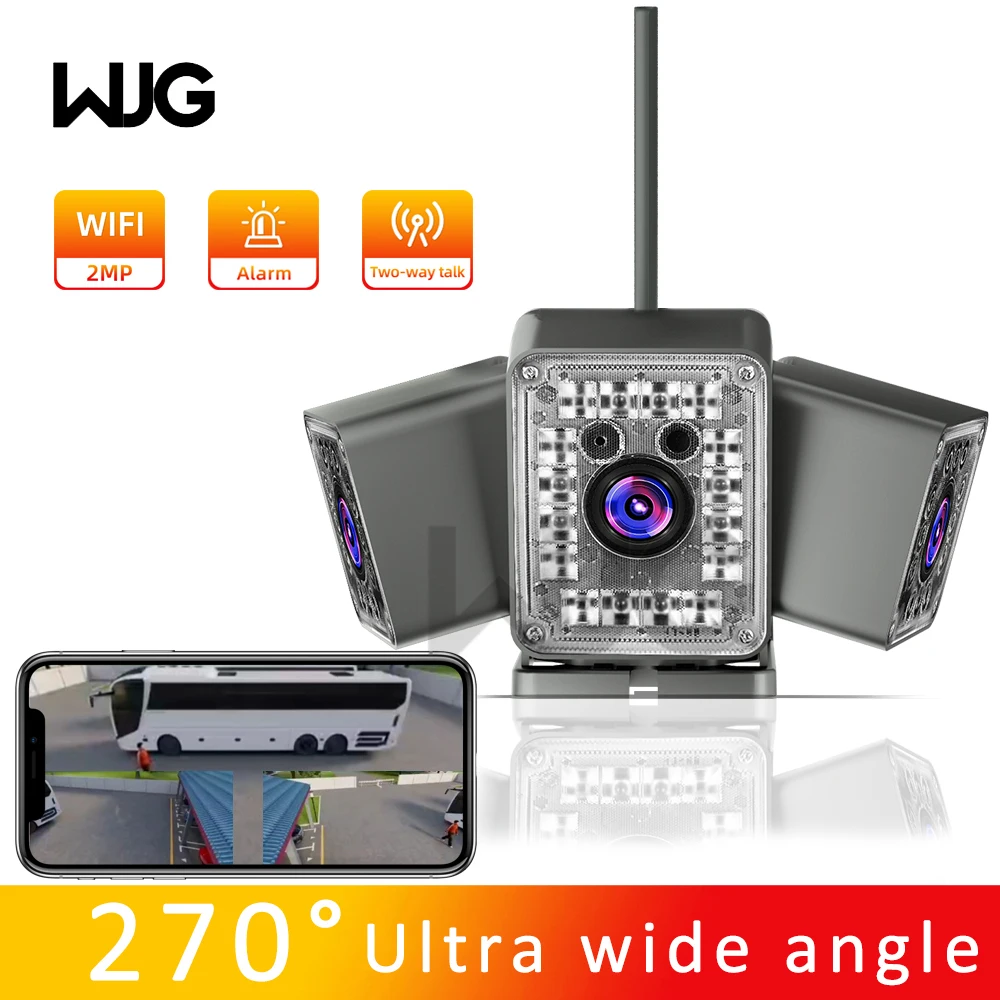 WJG уличная Wi-Fi камера с 3 объективами