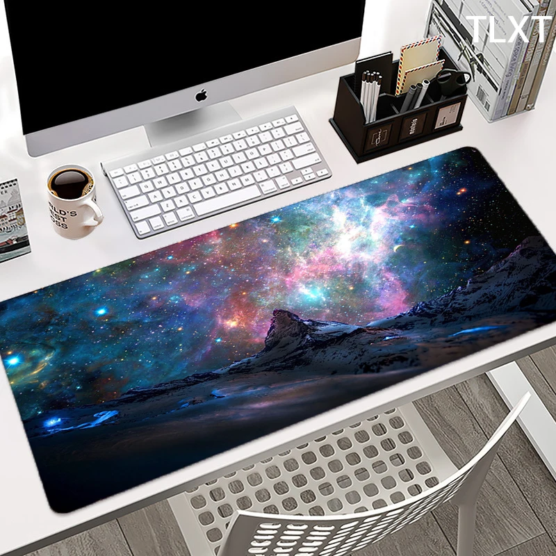 

Space Large mouse pad Gaming Mouse mat XXL Anti-slip Rubber mice pad PC Computer Gamer Mousepad Desk Mat Edge for CS GO LOL