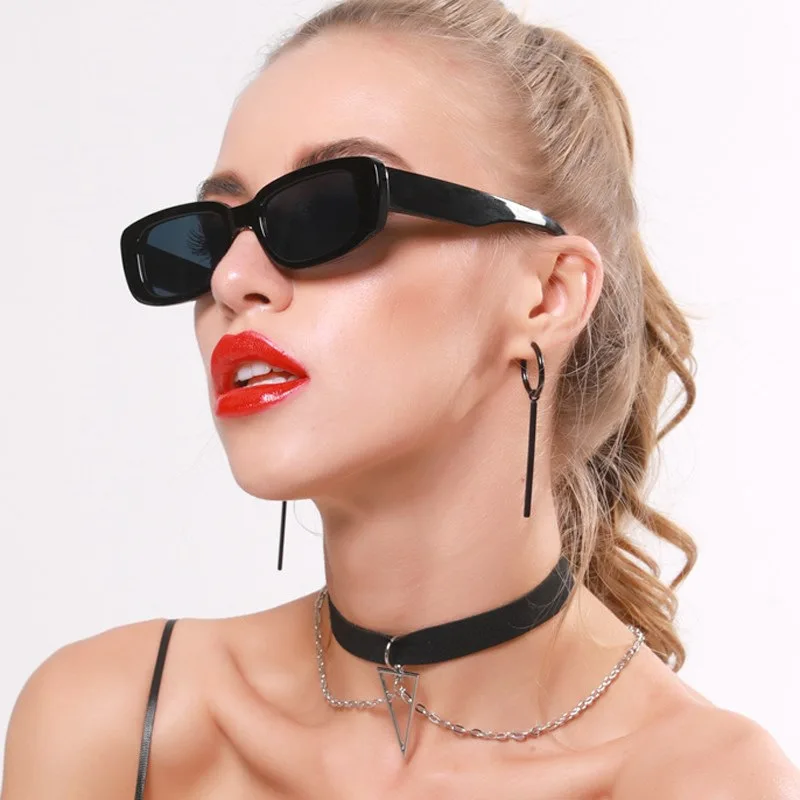 

Retro Small Sunglasses For Men Women's Fashionable Temperament Trend Box Rectangular Sunglasses 2023 New UV Resistant Glasses