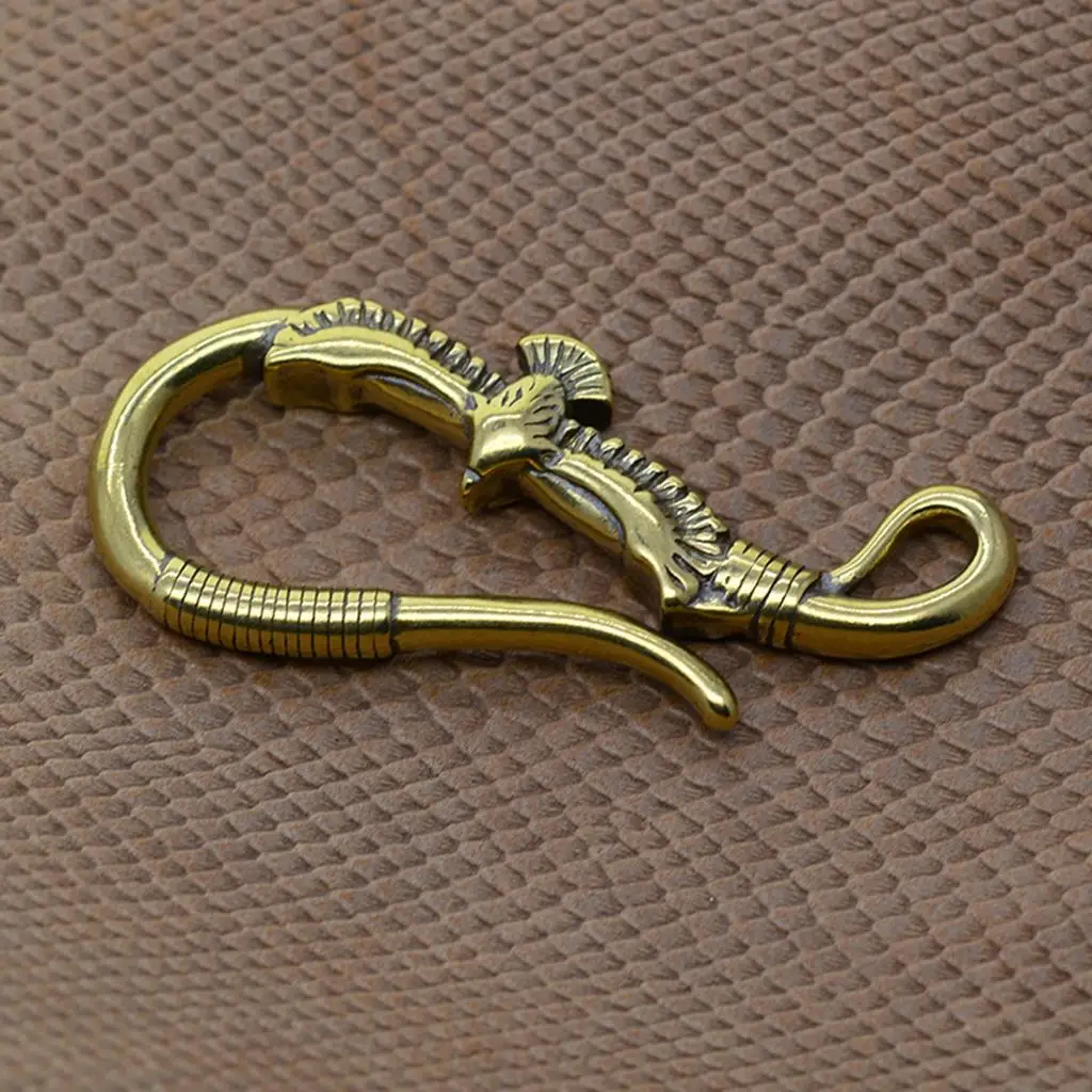 

Brass Key Chain Hook Biker Wallet Fob Clip Motorcycle